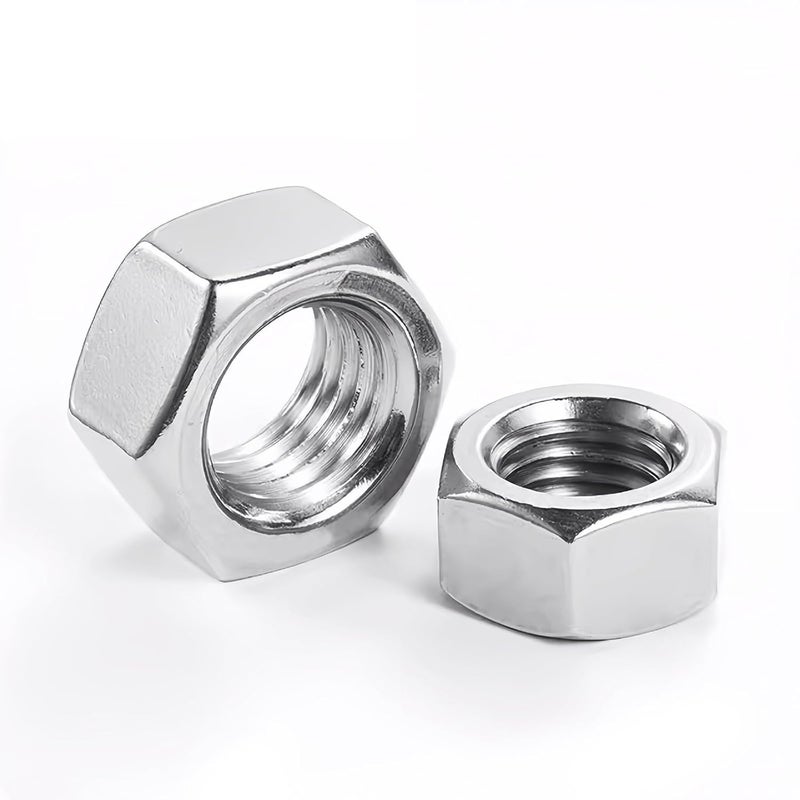 Instockbolts Hex Nuts, M3-0.5 Stainless Steel 304 (18-8) Hex Nut, 100pcs - Image 1